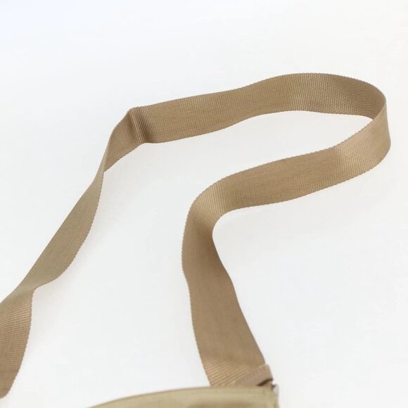 PRADA Shoulder Bag Nylon Beige Silver Auth 156267 - Picture 9 of 16